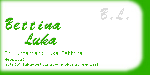 bettina luka business card